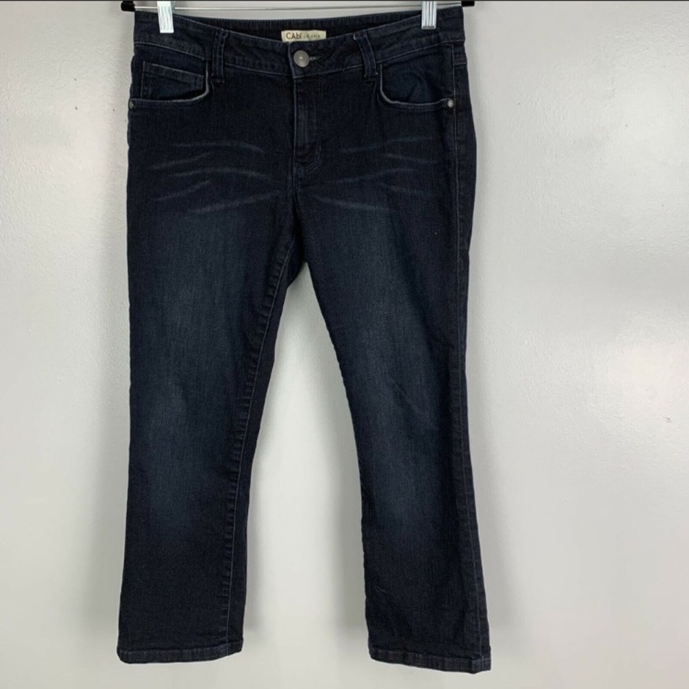 Cabi Jeans Dark Wash Bootlet Capri Jeans